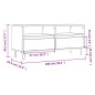 vidaXL Mueble para TV madera contrachapada blanco 100x34,5x44,5 cm