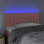 vidaXL Cabecero con LED de terciopelo rosa 100x5x78/88 cm vidaXL Cabecero con LED de terciopelo rosa 100x5x78/88 cm
