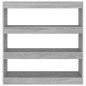 vidaXL Estantería/divisor espacios gris Sonoma 100x30x103 cm vidaXL Estantería/divisor espacios gris Sonoma 100x30x103 cm