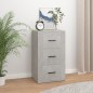vidaXL Aparador de madera contrachapada gris hormigón 40x33x70 cm vidaXL Aparador de madera contrachapada gris hormigón 40x33x70 cm