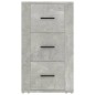 vidaXL Aparador de madera contrachapada gris hormigón 40x33x70 cm vidaXL Aparador de madera contrachapada gris hormigón 40x33x70 cm