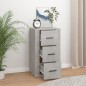 vidaXL Aparador de madera contrachapada gris hormigón 40x33x70 cm vidaXL Aparador de madera contrachapada gris hormigón 40x33x70 cm