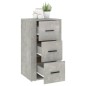 vidaXL Aparador de madera contrachapada gris hormigón 40x33x70 cm vidaXL Aparador de madera contrachapada gris hormigón 40x33x70 cm
