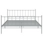 vidaXL Estructura de cama de metal gris 140x200 cm