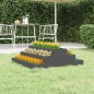 vidaXL Jardinera de madera maciza de pino gris 80x80x27 cm