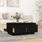 vidaXL Mesa de centro de madera maciza de pino negro 80x50x35 cm vidaXL Mesa de centro de madera maciza de pino negro 80x50x35 cm