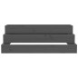 vidaXL Jardinera de madera maciza de pino gris 80x80x27 cm