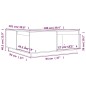 vidaXL Mesa de centro de madera maciza de pino 100x101x40,5 cm vidaXL Mesa de centro de madera maciza de pino 100x101x40,5 cm