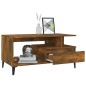 vidaXL Mesa de centro madera contrachapada roble ahumado 90x49x45 cm