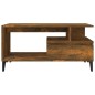 vidaXL Mesa de centro madera contrachapada roble ahumado 90x49x45 cm