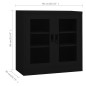 vidaXL Armario de oficina de acero negro 90x40x90 cm
