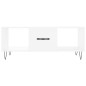 vidaXL Mesa de centro madera contrachapada blanco 102x50x40 cm