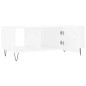 vidaXL Mesa de centro madera contrachapada blanco 102x50x40 cm