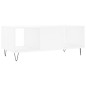 vidaXL Mesa de centro madera contrachapada blanco 102x50x40 cm