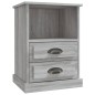 vidaXL Mesita de noche color gris Sonoma 43x36x60 cm vidaXL Mesita de noche color gris Sonoma 43x36x60 cm