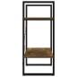 vidaXL Estantería contrachapada 2 niveles roble ahumado 60x30x70 cm vidaXL Estantería contrachapada 2 niveles roble ahumado 60x30x70 cm