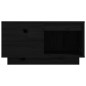 vidaXL Mesa de centro de madera maciza de pino negro 60x61x32,5 cm vidaXL Mesa de centro de madera maciza de pino negro 60x61x32,5 cm