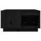 vidaXL Mesa de centro de madera maciza de pino negro 60x61x32,5 cm vidaXL Mesa de centro de madera maciza de pino negro 60x61x32,5 cm