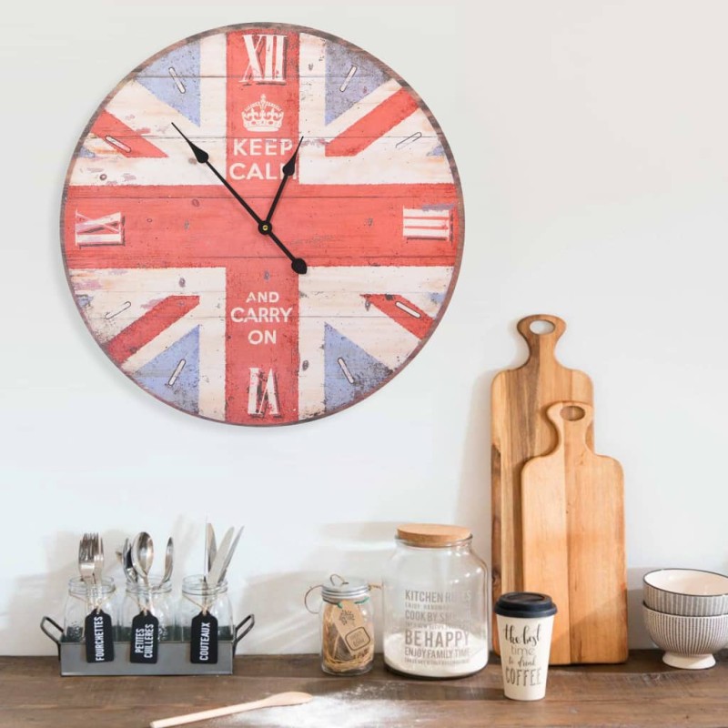 vidaXL Reloj vintage de pared UK 60 cm vidaXL Reloj vintage de pared UK 60 cm