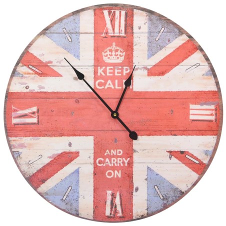 vidaXL Reloj vintage de pared UK 60 cm 
