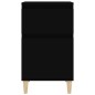 vidaxL Mesitas de noche negras 2 uds 40x35x70 cm vidaxL Mesitas de noche negras 2 uds 40x35x70 cm