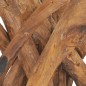 vidaXL Mesa de centro de madera flotante de teca maciza 60 cm