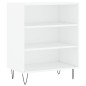 vidaXL Aparador madera de ingeniería blanco 57x35x70 cm vidaXL Aparador madera de ingeniería blanco 57x35x70 cm