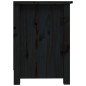 vidaXL Mueble de TV de madera maciza de pino negro 103x36,5x52 cm vidaXL Mueble de TV de madera maciza de pino negro 103x36,5x52 cm