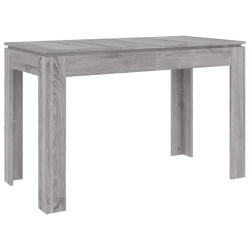 vidaXL Mesa de comedor madera de ingeniería Sonoma gris 120x60x76 cm
