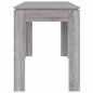 vidaXL Mesa de comedor madera de ingeniería Sonoma gris 120x60x76 cm vidaXL Mesa de comedor madera de ingeniería Sonoma gris 120x60x76 cm