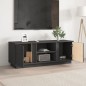 vidaXL Mueble de TV madera maciza de pino gris 110x35x40,5 cm vidaXL Mueble de TV madera maciza de pino gris 110x35x40,5 cm