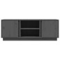 vidaXL Mueble de TV madera maciza de pino gris 110x35x40,5 cm vidaXL Mueble de TV madera maciza de pino gris 110x35x40,5 cm