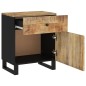vidaXL Mesita de noche madera mango madera contrachapada 50x33x60 cm vidaXL Mesita de noche madera mango madera contrachapada 50x33x60 cm