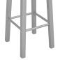 vidaXL Taburetes de cocina 2 unidades MDF plateados vidaXL Taburetes de cocina 2 unidades MDF plateados