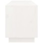 vidaXL Mueble de TV de madera maciza de pino blanco 105x34x40 cm