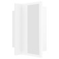 vidaXL Armario espejo de baño con luz LED acrílico blanco 40x12x45 cm