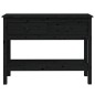 vidaXL Mesa consola de madera maciza de pino negro 100x35x75 cm vidaXL Mesa consola de madera maciza de pino negro 100x35x75 cm