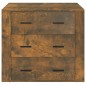 vidaXL Aparador madera contrachapada color roble ahumado 80x33x70 cm vidaXL Aparador madera contrachapada color roble ahumado 80x33x70 cm