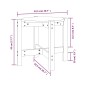 vidaXL Mesa de centro de madera maciza de pino Ø52,5x45 cm vidaXL Mesa de centro de madera maciza de pino Ø52,5x45 cm