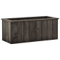 vidaXL Arriate de madera maciza de pino gris oscuro 74x32x30 cm vidaXL Arriate de madera maciza de pino gris oscuro 74x32x30 cm