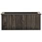 vidaXL Arriate de madera maciza de pino gris oscuro 74x32x30 cm vidaXL Arriate de madera maciza de pino gris oscuro 74x32x30 cm