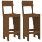 vidaXL Taburetes de cocina 2 uds madera pino marrón 40x48,5x115,5 cm vidaXL Taburetes de cocina 2 uds madera pino marrón 40x48,5x115,5 cm