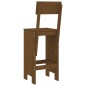 vidaXL Taburetes de cocina 2 uds madera pino marrón 40x48,5x115,5 cm vidaXL Taburetes de cocina 2 uds madera pino marrón 40x48,5x115,5 cm