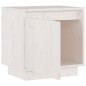 vidaXL Mesitas de noche 2 uds madera maciza de pino blanco 40x30x40 cm vidaXL Mesitas de noche 2 uds madera maciza de pino blanco 40x30x40 cm