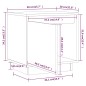 vidaXL Mesitas de noche 2 uds madera maciza de pino blanco 40x30x40 cm vidaXL Mesitas de noche 2 uds madera maciza de pino blanco 40x30x40 cm
