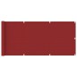 vidaXL Toldo para balcón HDPE rojo 75x400 cm vidaXL Toldo para balcón HDPE rojo 75x400 cm