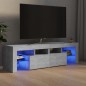 vidaXL Mueble de TV con luces LED gris hormigón 140x36,5x40 cm vidaXL Mueble de TV con luces LED gris hormigón 140x36,5x40 cm