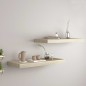 vidaXL Estantes flotantes de pared 2 uds MDF roble 60x23,5x3,8 cm vidaXL Estantes flotantes de pared 2 uds MDF roble 60x23,5x3,8 cm