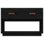 vidaXL Mueble de TV madera maciza de pino negro 90x40x60 cm vidaXL Mueble de TV madera maciza de pino negro 90x40x60 cm