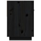 vidaXL Mueble de TV madera maciza de pino negro 90x40x60 cm vidaXL Mueble de TV madera maciza de pino negro 90x40x60 cm
